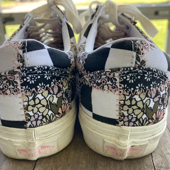 Vans Old Skool Skate floral and checkerboard - Picture 6 of 7
